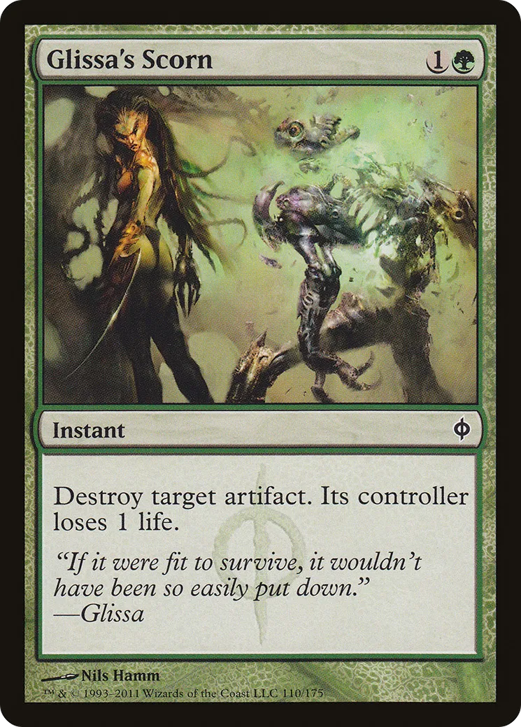 Glissa's Scorn — New Phyrexia — Magic: The Gathering
