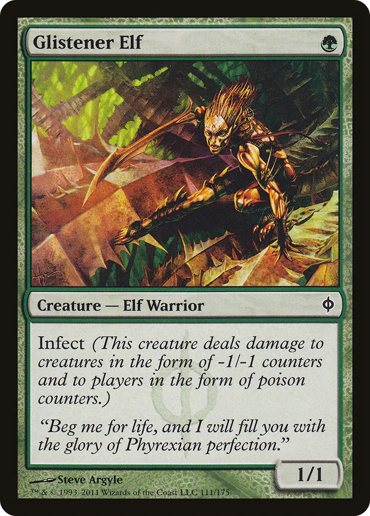 Glistener Elf — New Phyrexia — Magic: The Gathering