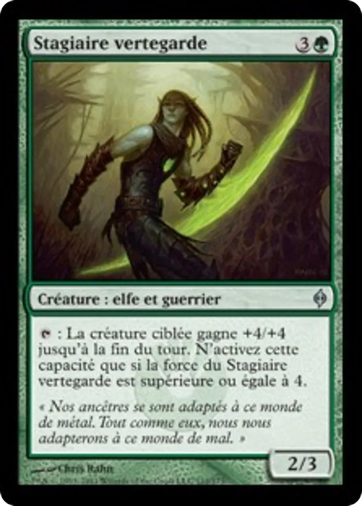 Stagiaire vertegarde — New Phyrexia — Magic: The Gathering
