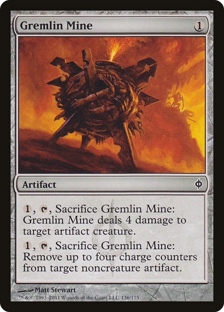 Gremlin Mine from New Phyrexia - Magic: The Gathering