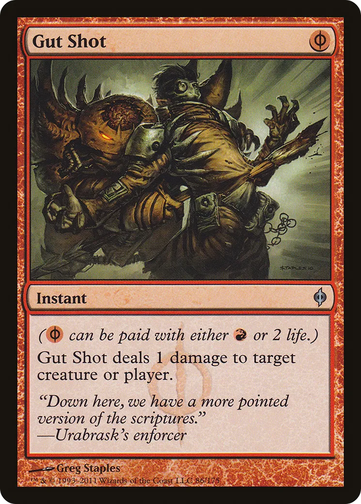Gut Shot — New Phyrexia — Magic: The Gathering