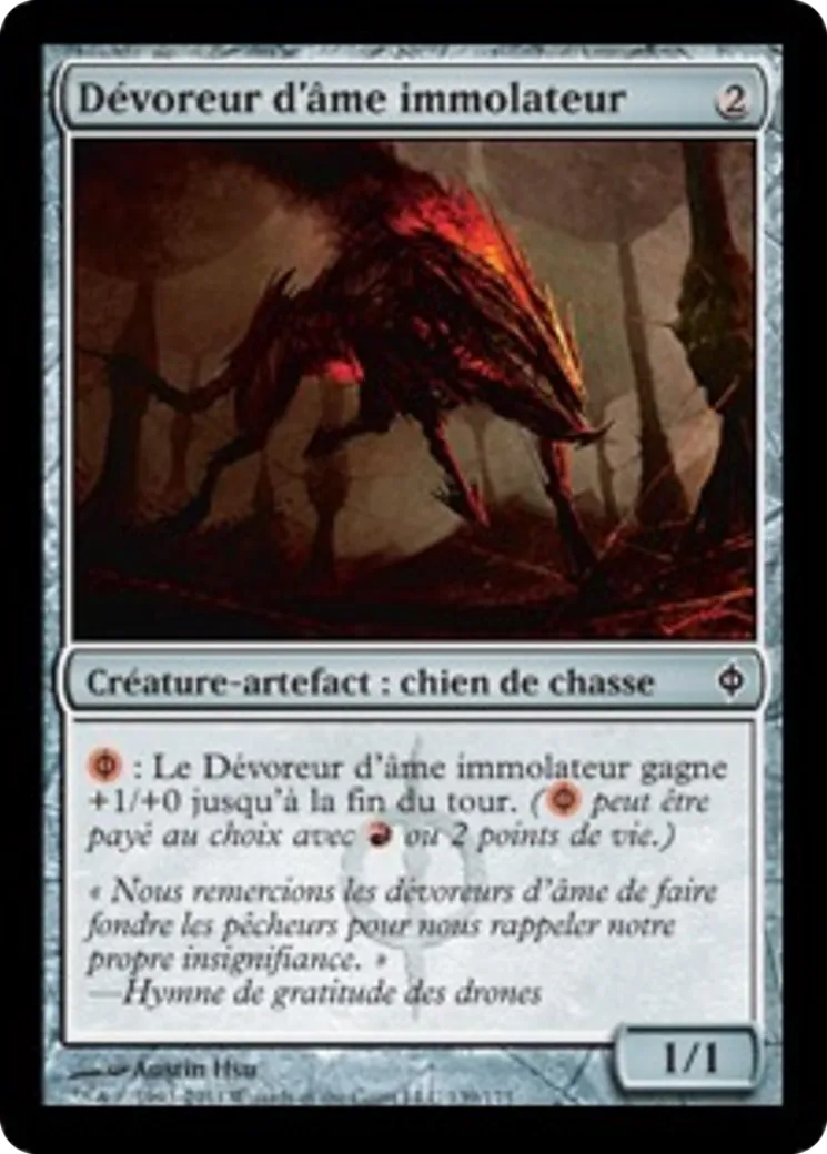 Dévoreur d'âme immolateur — New Phyrexia — Magic: The Gathering
