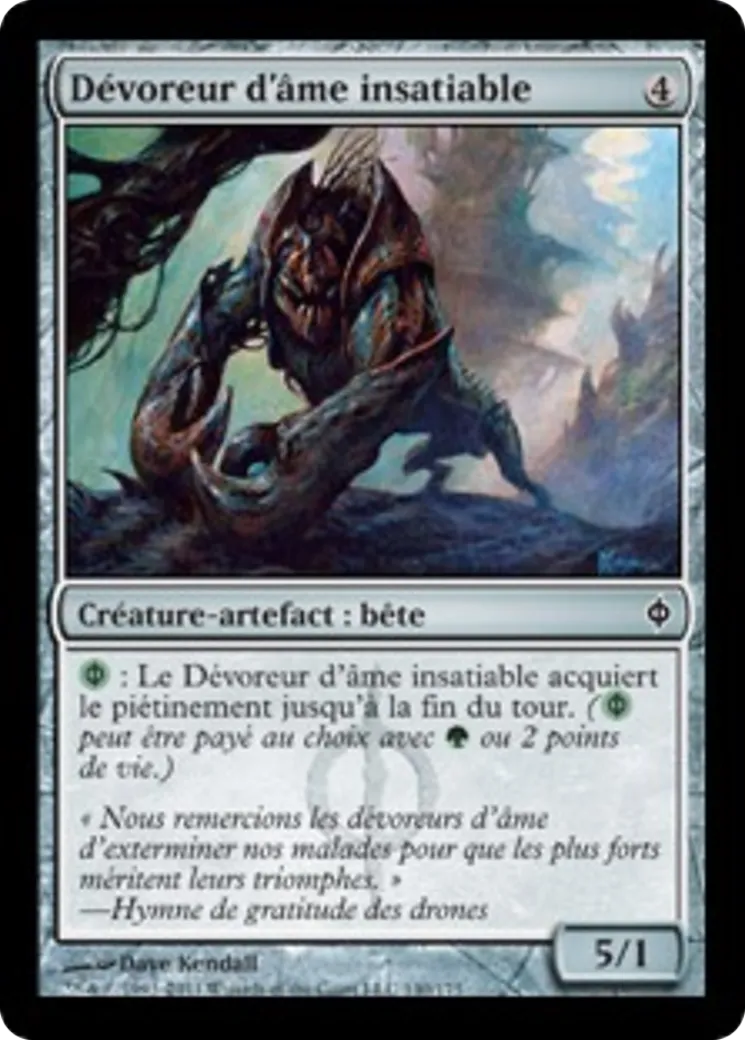 Dévoreur d'âme insatiable — New Phyrexia — Magic: The Gathering