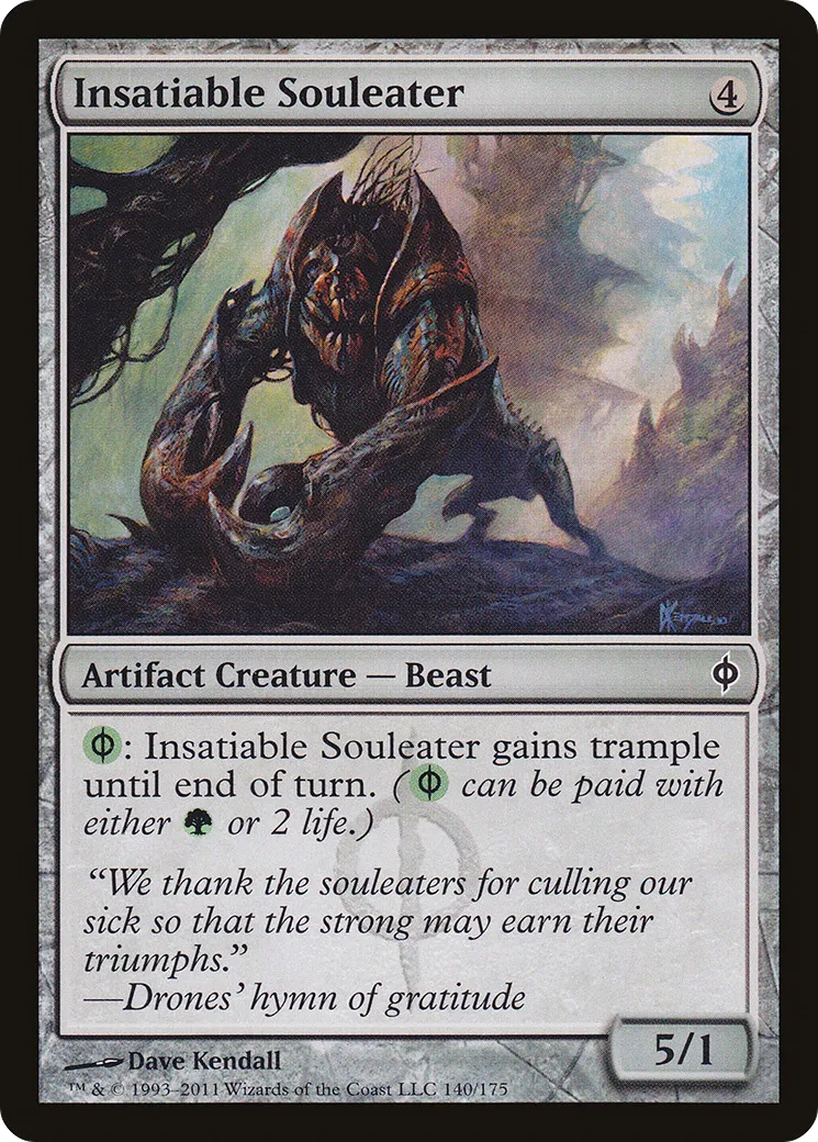 Dévoreur d'âme insatiable — New Phyrexia — Magic: The Gathering