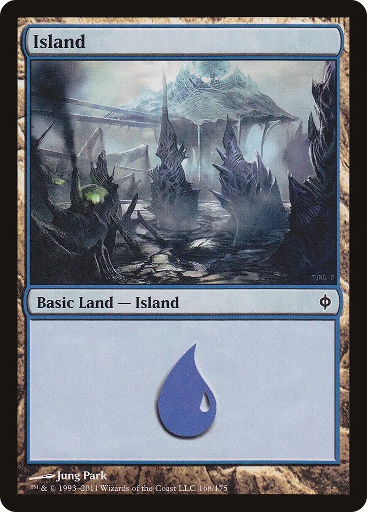 Island — New Phyrexia — Magic: The Gathering