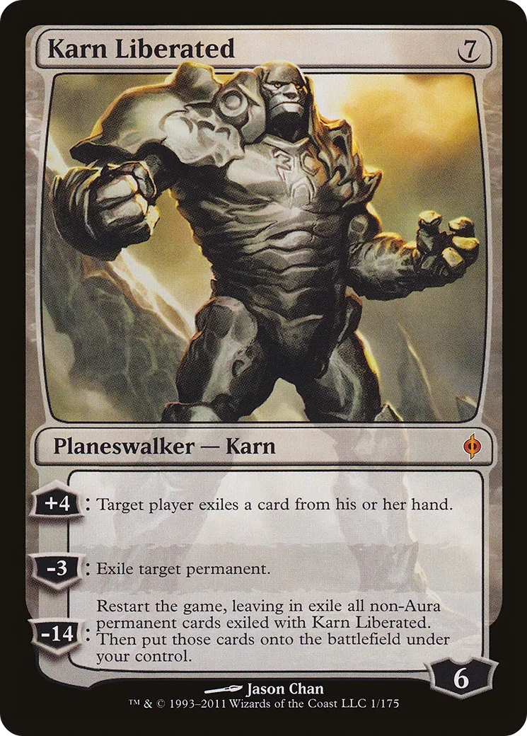 Karn Liberated — New Phyrexia — Magic: The Gathering