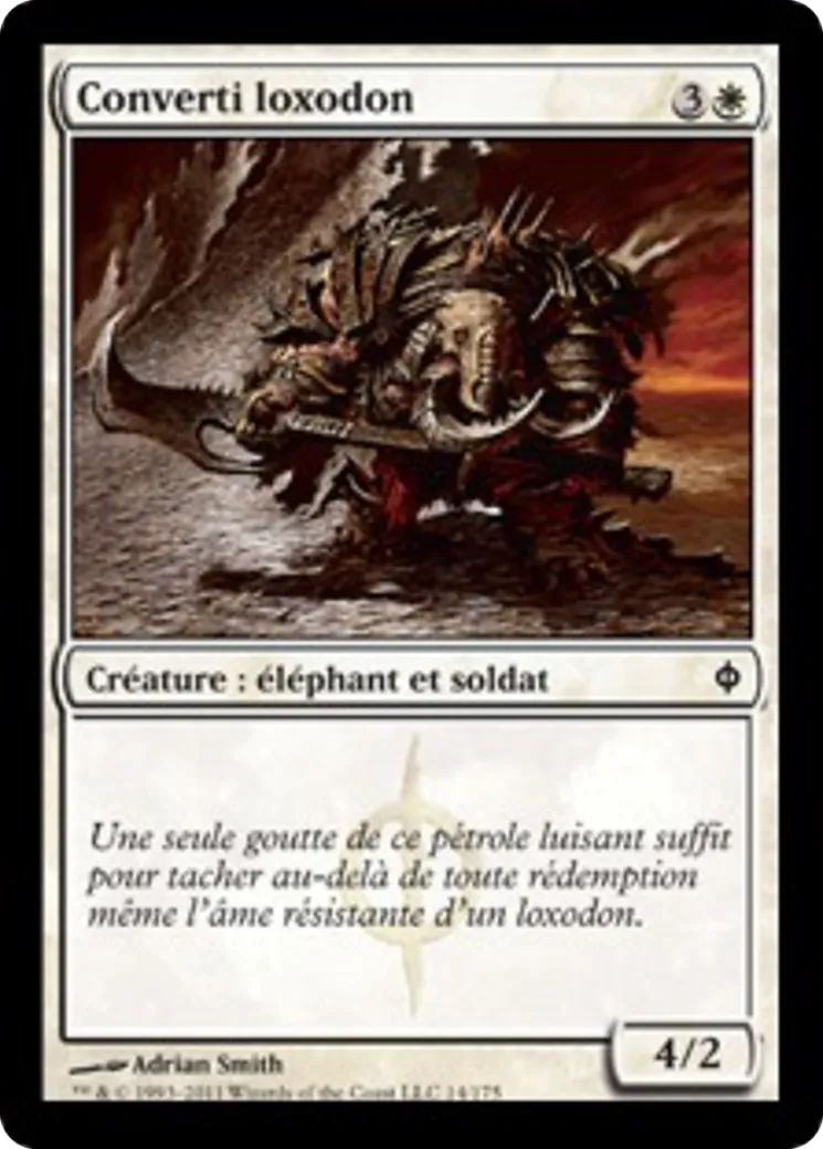 Converti loxodon — New Phyrexia — Magic: The Gathering