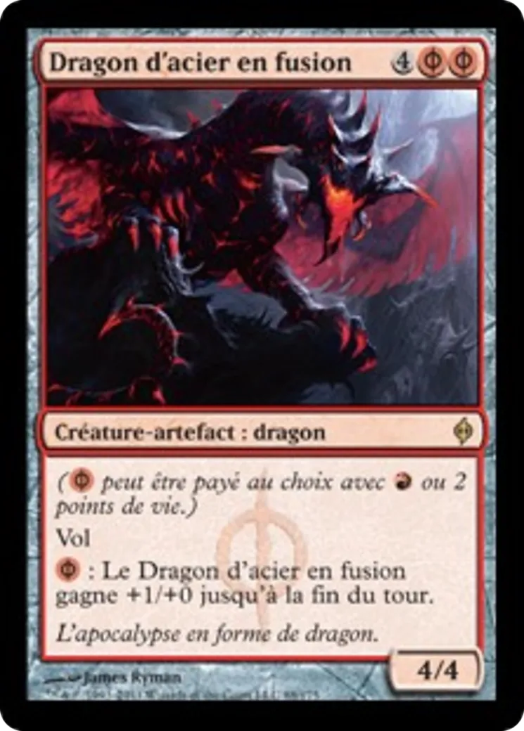 Dragon d'acier en fusion — New Phyrexia — Magic: The Gathering