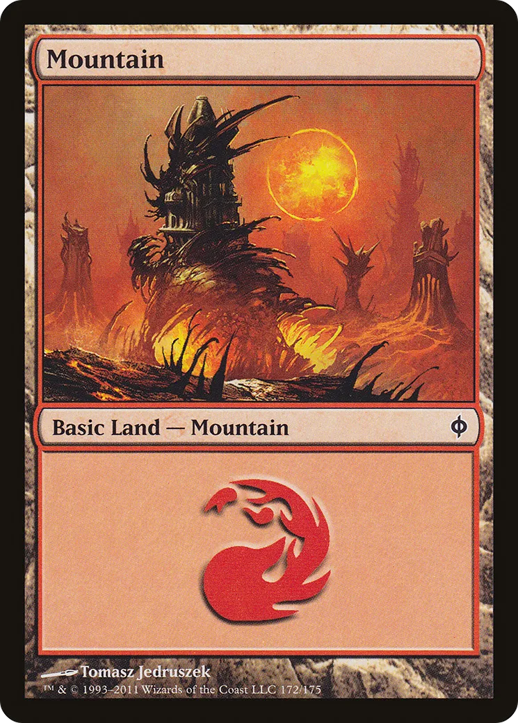 Mountain — New Phyrexia — Magic: The Gathering