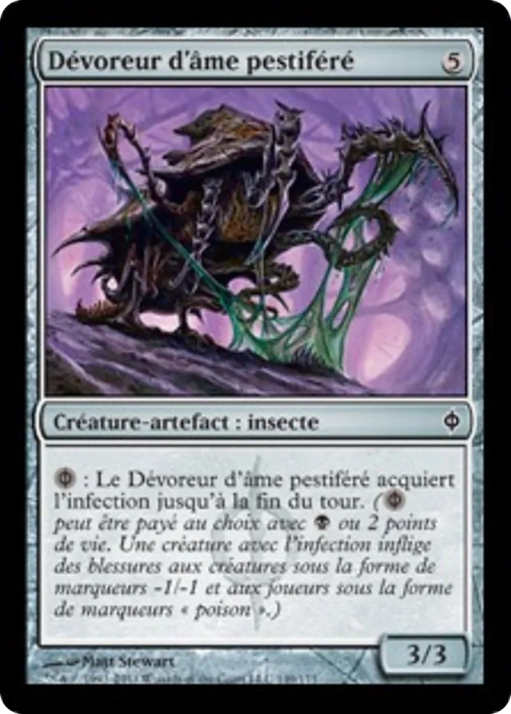 Dévoreur d'âme pestiféré — New Phyrexia — Magic: The Gathering