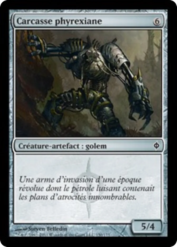 Carcasse phyrexiane — New Phyrexia — Magic: The Gathering