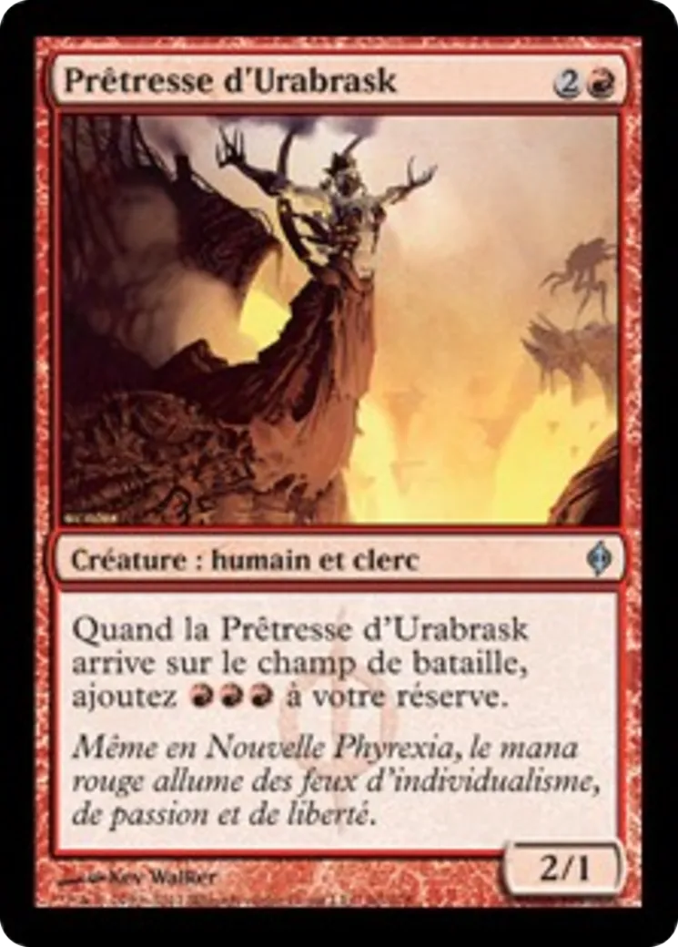 Prêtresse d'Urabrask — New Phyrexia — Magic: The Gathering