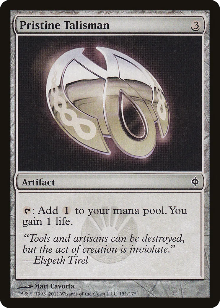 Pristine Talisman — New Phyrexia — Magic: The Gathering