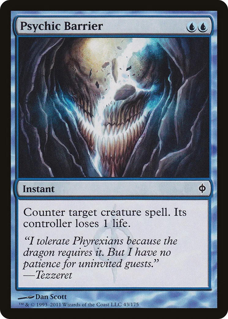 Psychic Barrier — New Phyrexia — Magic: The Gathering
