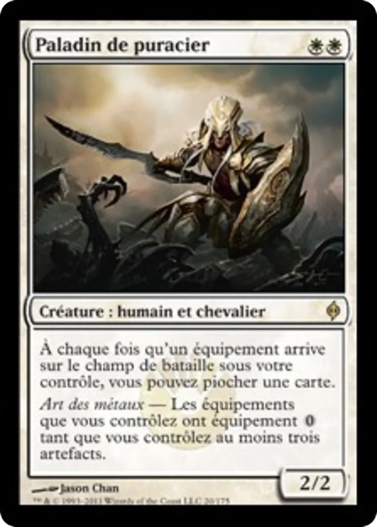 Paladin de puracier — New Phyrexia — Magic: The Gathering