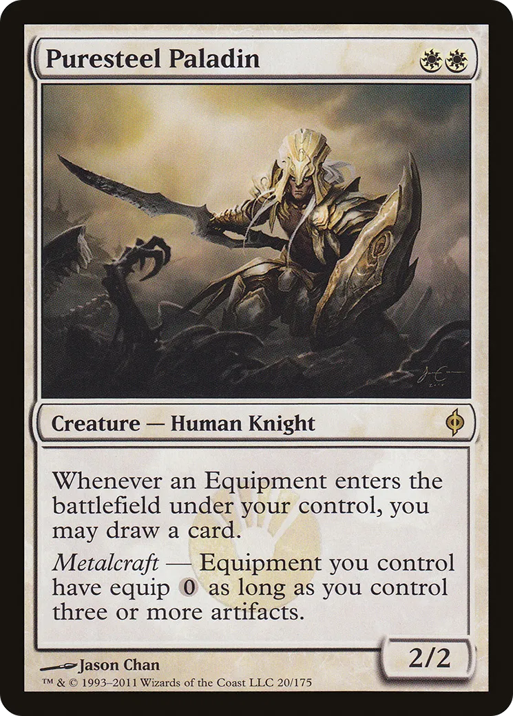 Puresteel Paladin — New Phyrexia — Magic: The Gathering