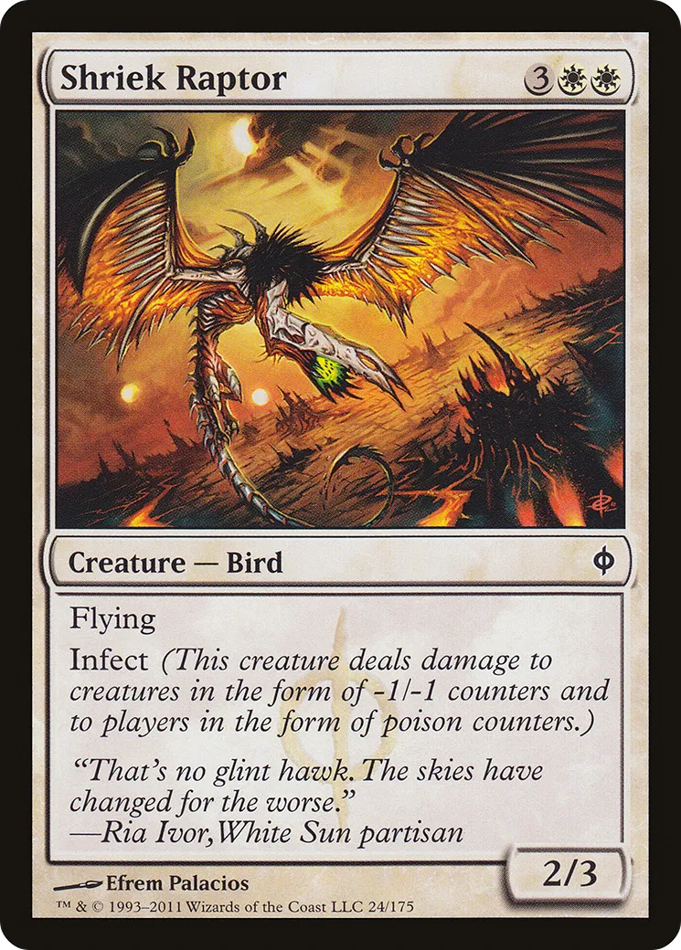 Shriek Raptor — New Phyrexia — Magic: The Gathering