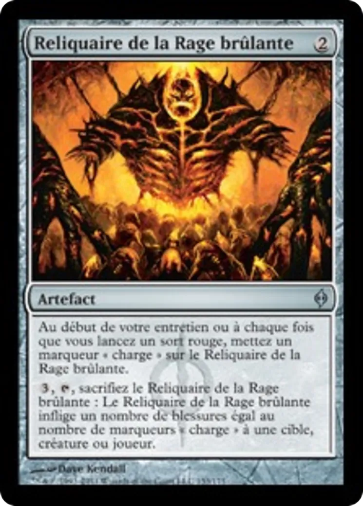 Reliquaire de la Rage brûlante — New Phyrexia — Magic: The Gathering