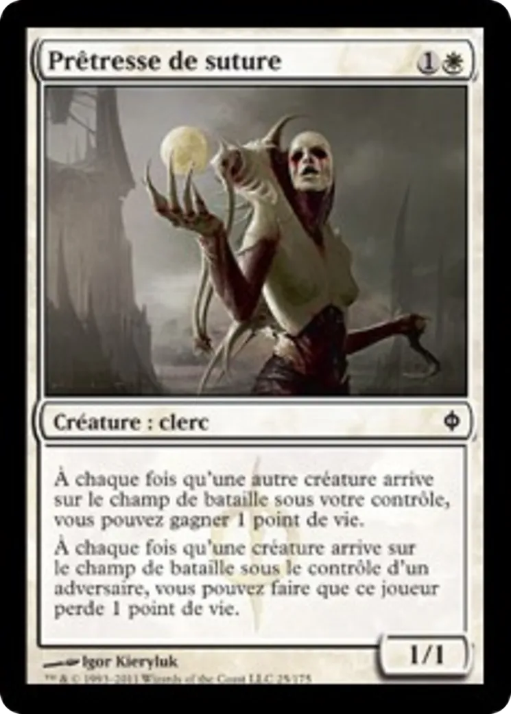 Prêtresse de suture — New Phyrexia — Magic: The Gathering
