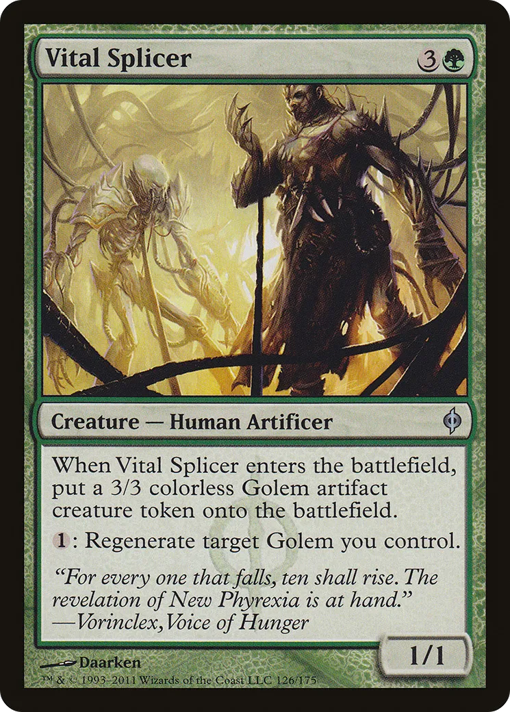 Vital Splicer — New Phyrexia — Magic: The Gathering
