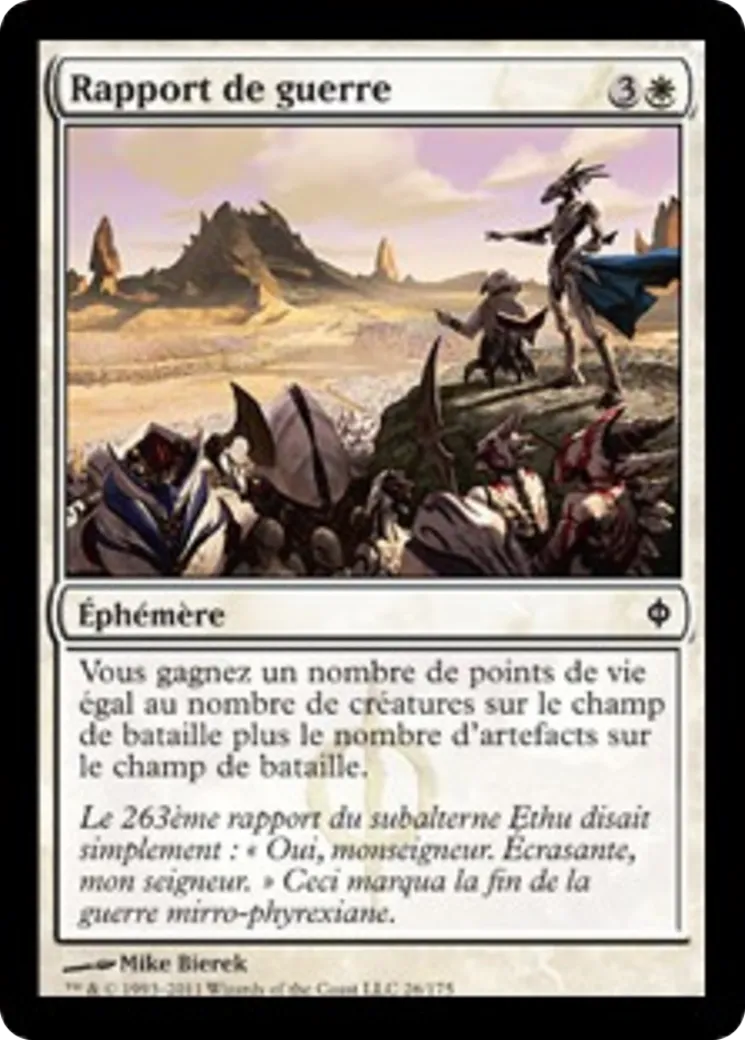 Rapport de guerre — New Phyrexia — Magic: The Gathering