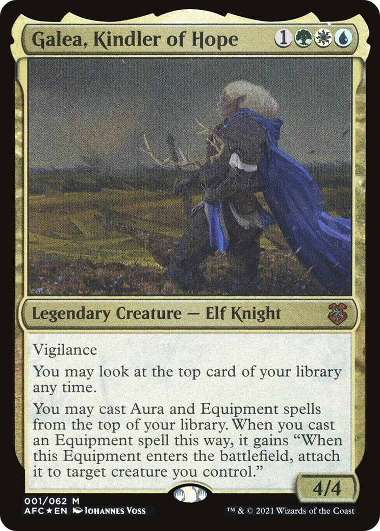 Galea, Kindler of Hope — Forgotten Realms Commander Display Commanders — Magic: The Gathering