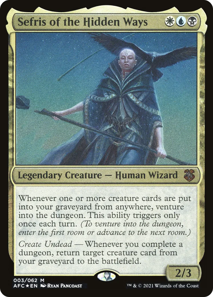 Sefris of the Hidden Ways — Forgotten Realms Commander Display Commanders — Magic: The Gathering