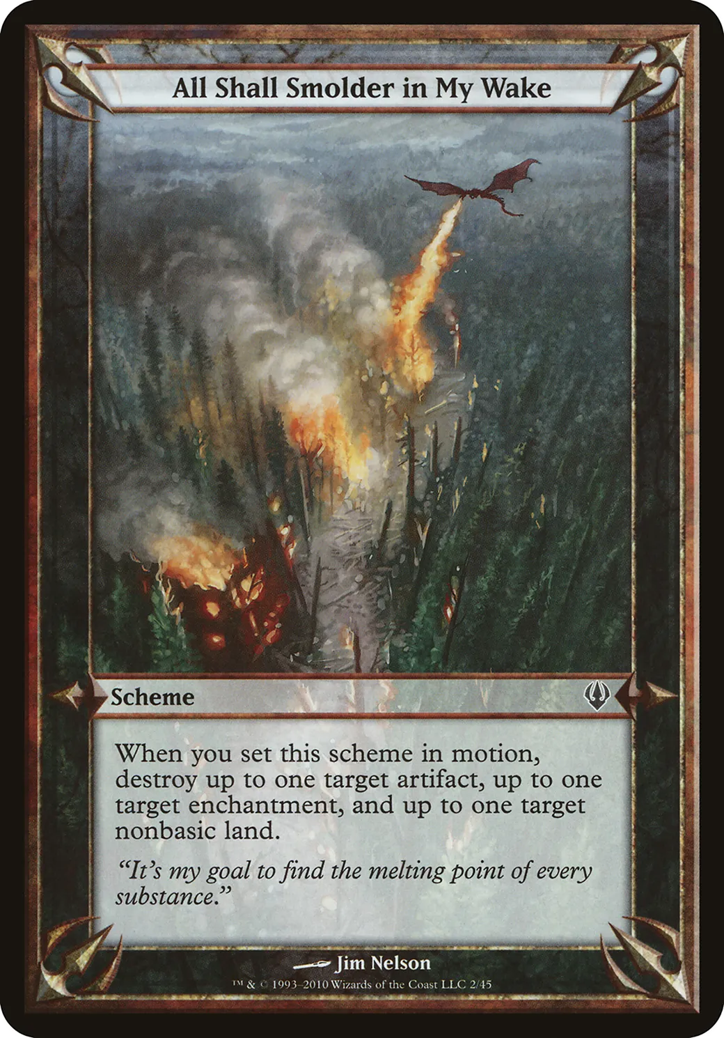 All Shall Smolder in My Wake — Archenemy Schemes — Magic: The Gathering