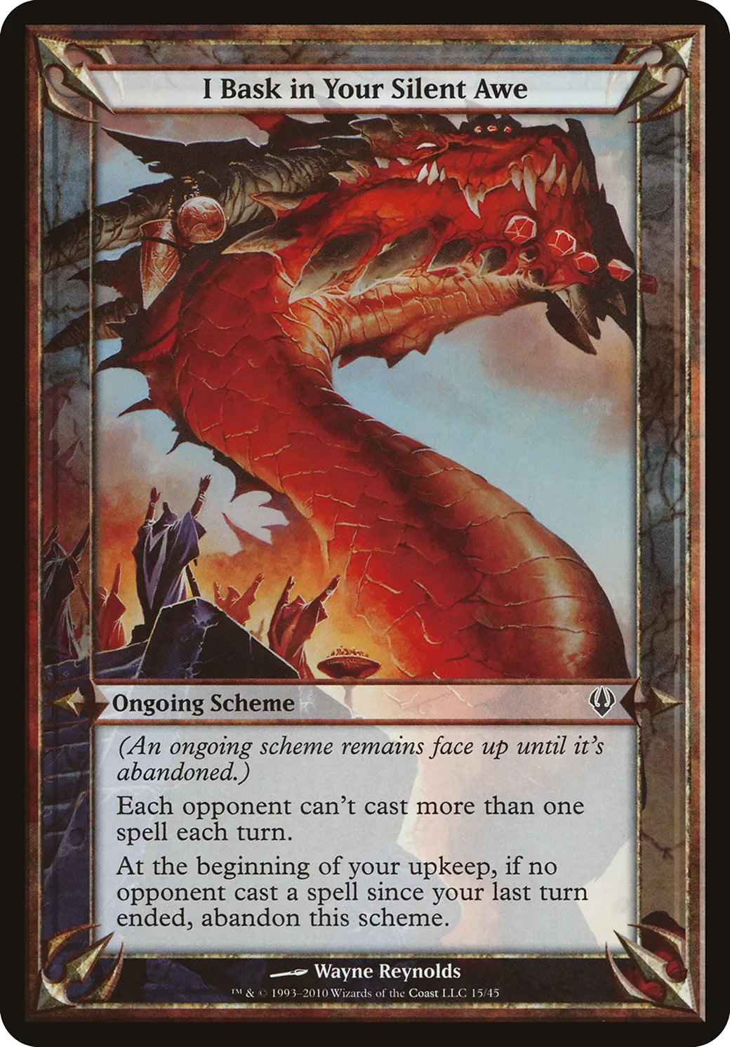 I Bask in Your Silent Awe — Archenemy Schemes — Magic: The Gathering