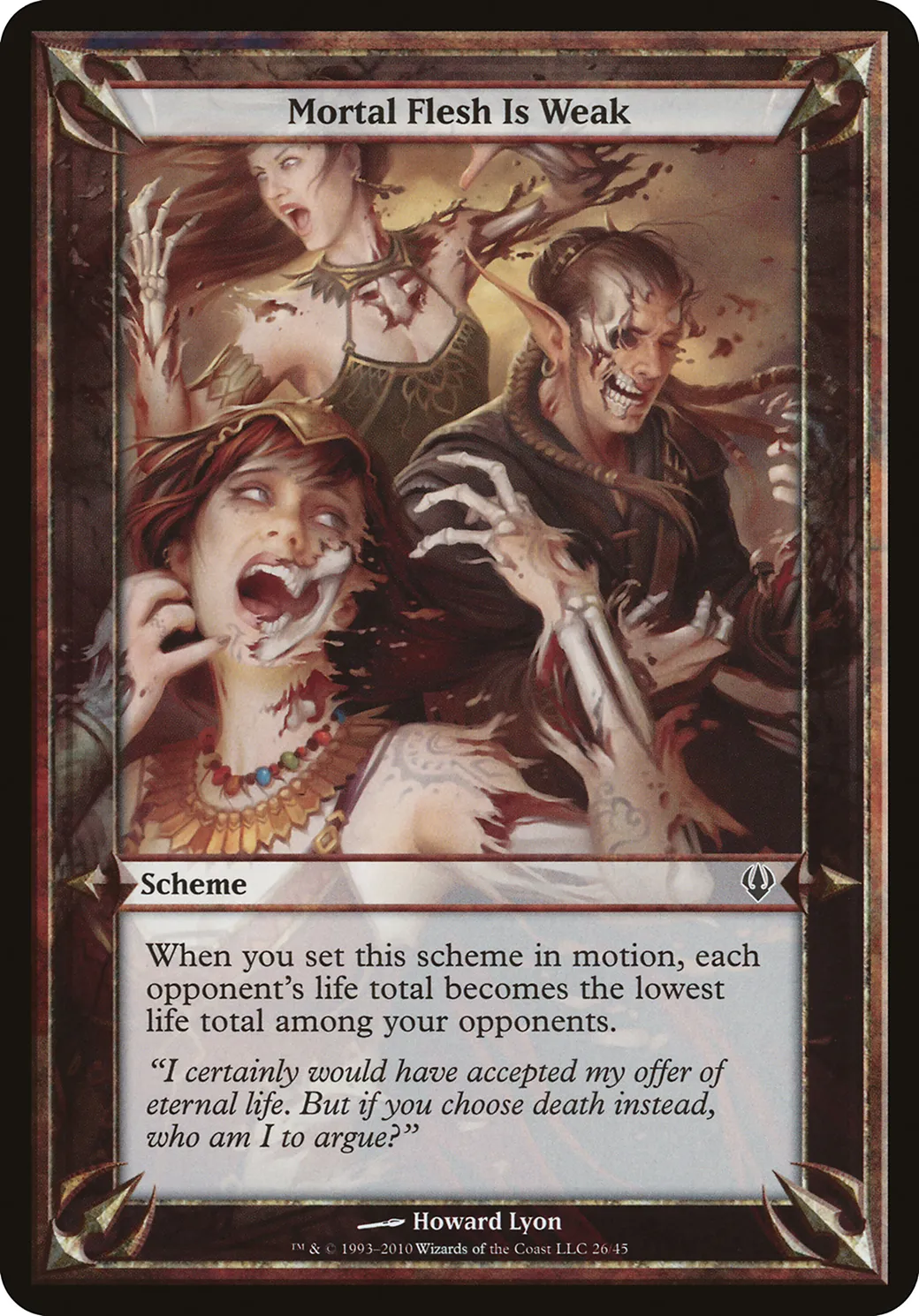 Mortal Flesh Is Weak — Archenemy Schemes — Magic: The Gathering