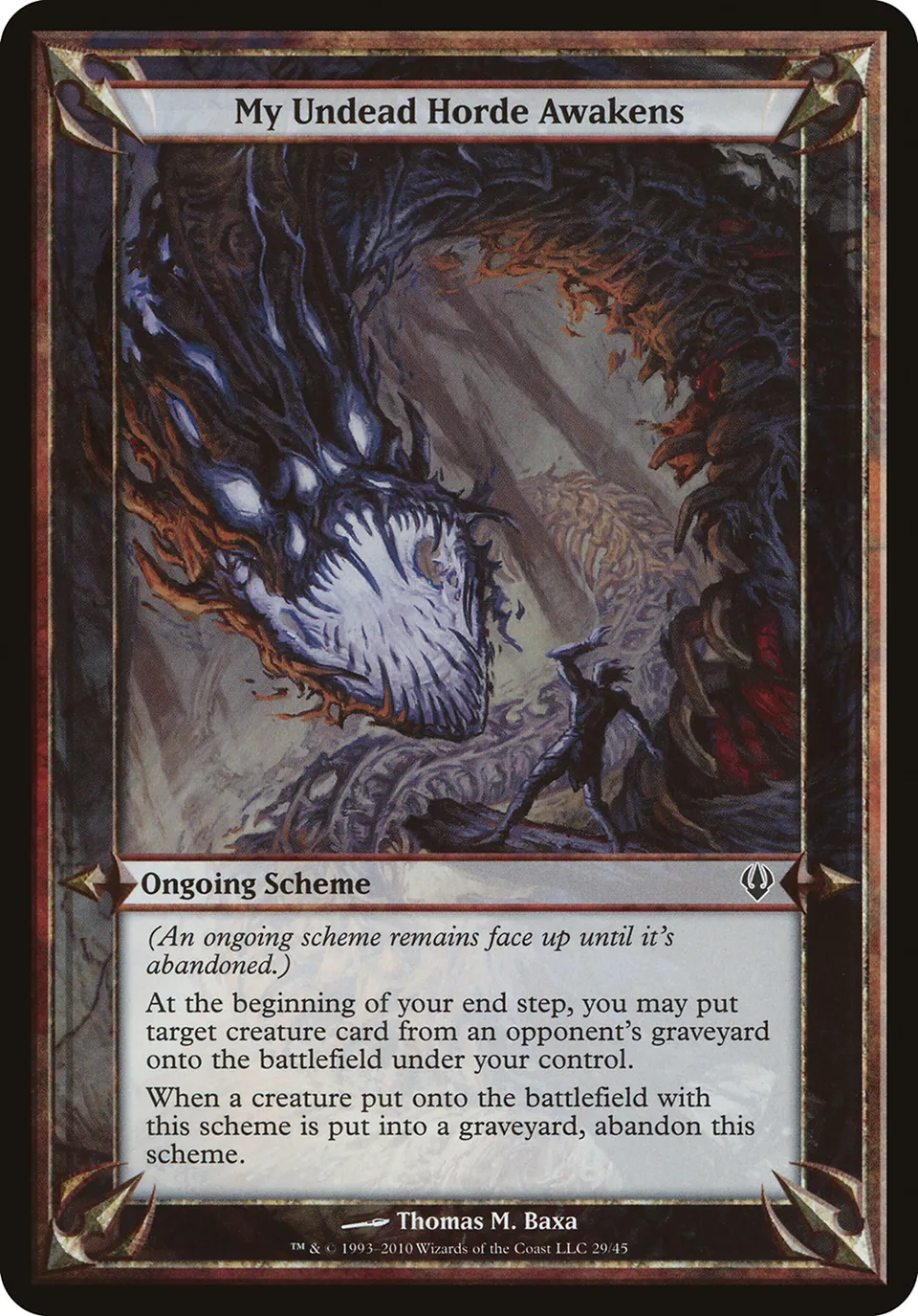 My Undead Horde Awakens from Archenemy Schemes - Magic: The Gathering