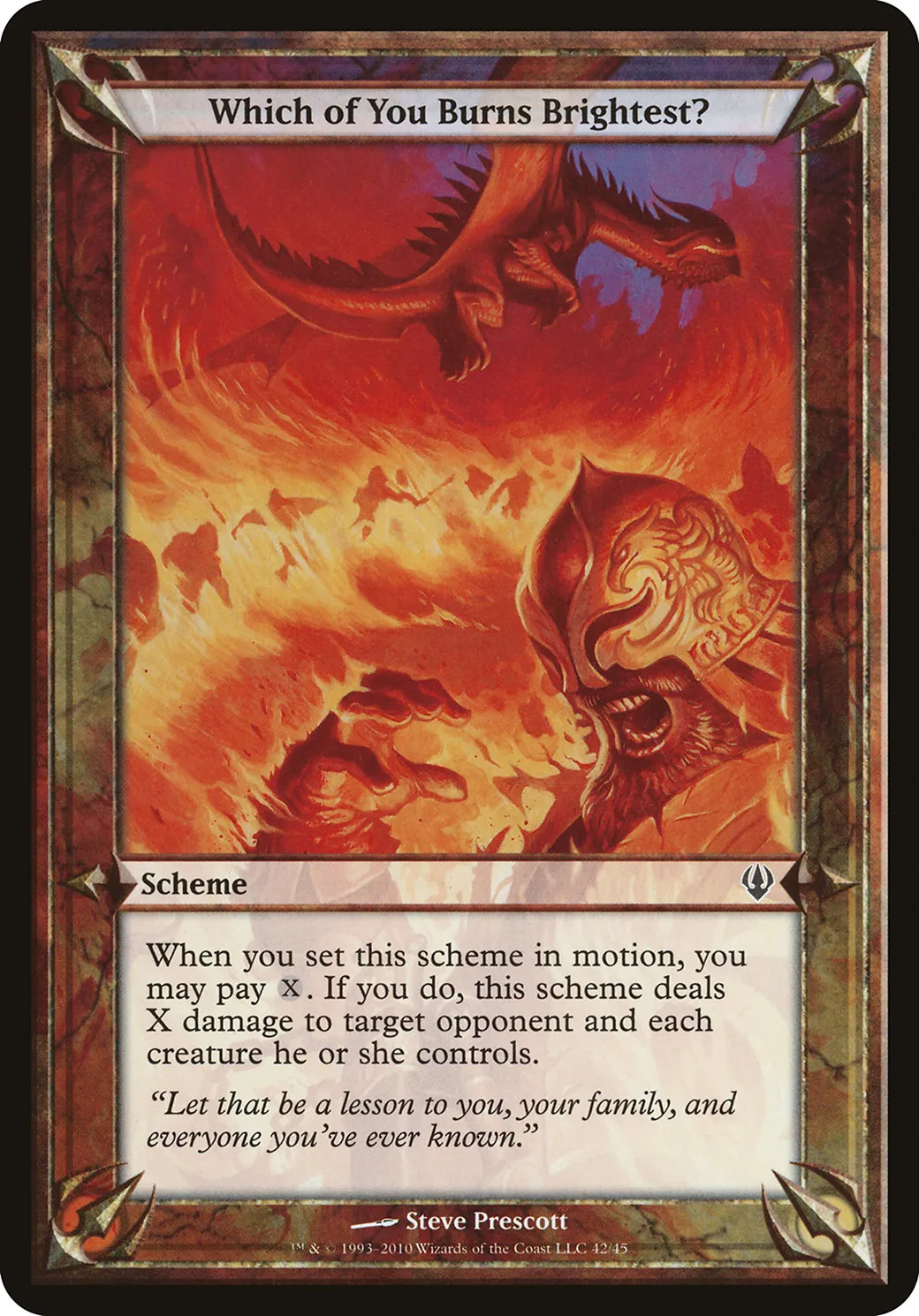 Which of You Burns Brightest? — Archenemy Schemes — Magic: The Gathering