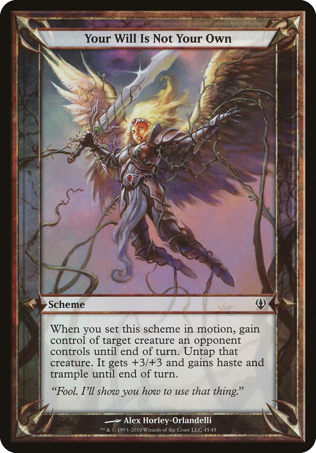 Your Will Is Not Your Own — Archenemy Schemes — Magic: The Gathering