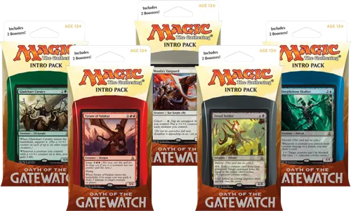 Oath of the Gatewatch Intro Pack Display — Oath of the Gatewatch — Magic: The Gathering