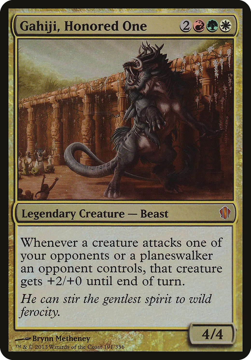 Gahiji l'Honoré — Commander 2013 Oversized — Magic: The Gathering