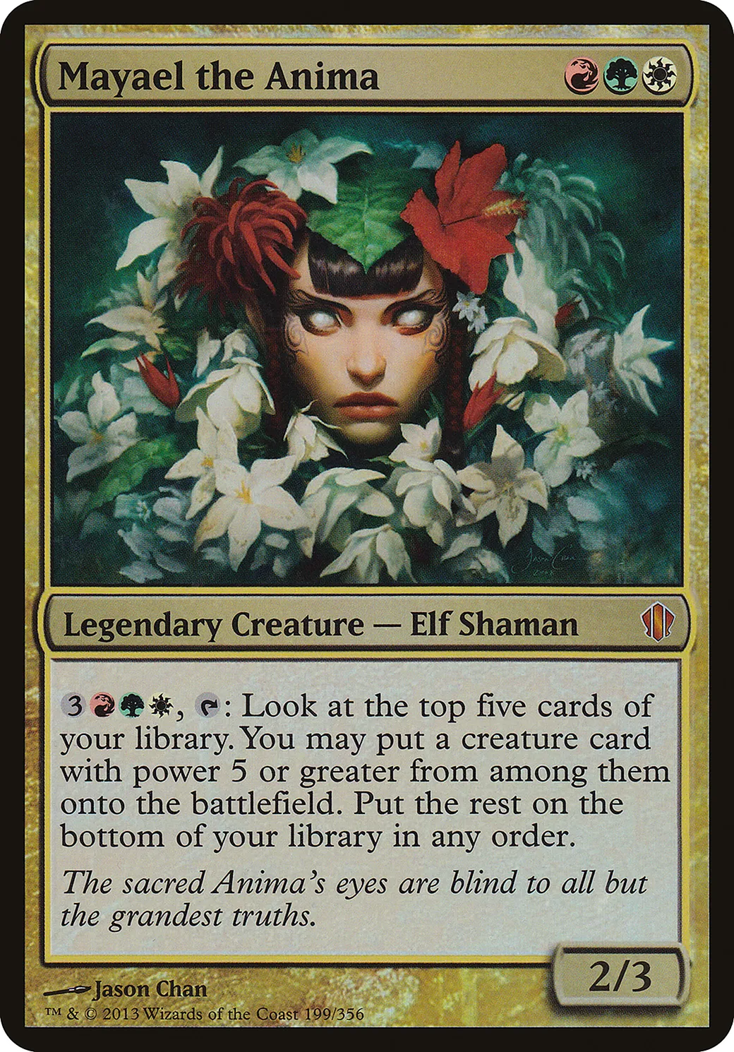 Mayael l'Anima — Commander 2013 Oversized — Magic: The Gathering
