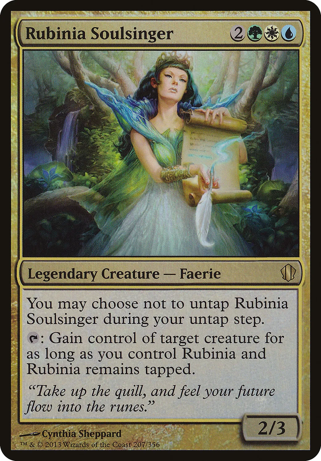 Rubinia Chantelâme — Commander 2013 Oversized — Magic: The Gathering
