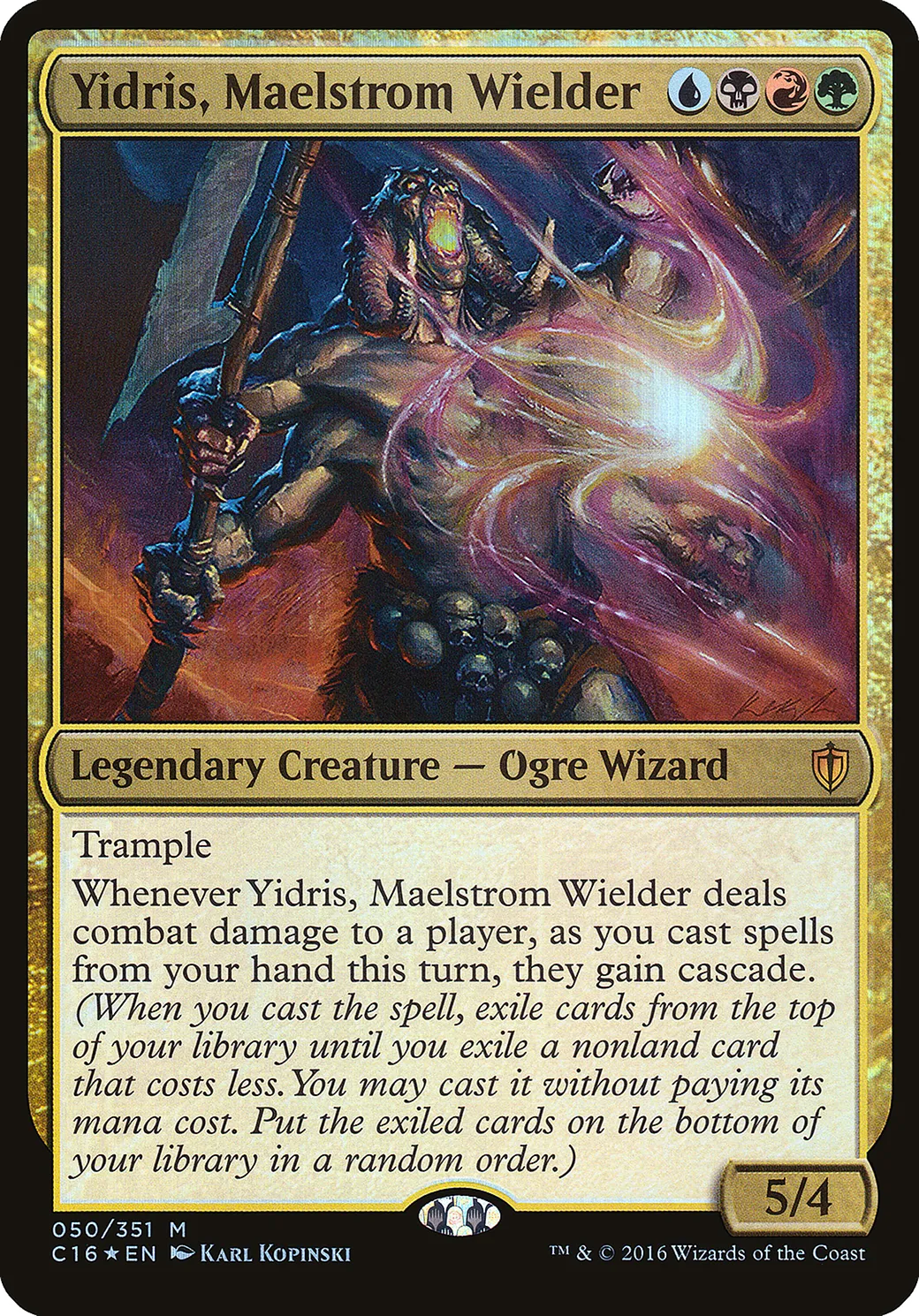 Yidris, porteur du Maelstrom — Commander 2016 Oversized — Magic: The Gathering