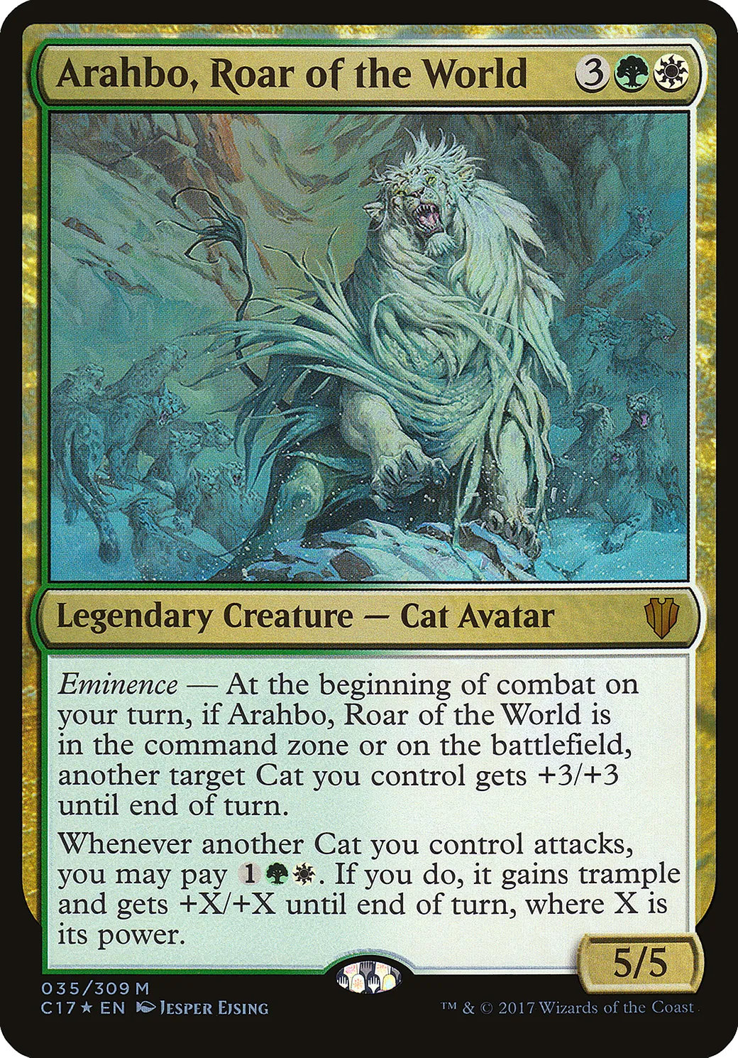 Arahbo, Roar of the World — Commander 2017 Oversized — Magic: The Gathering