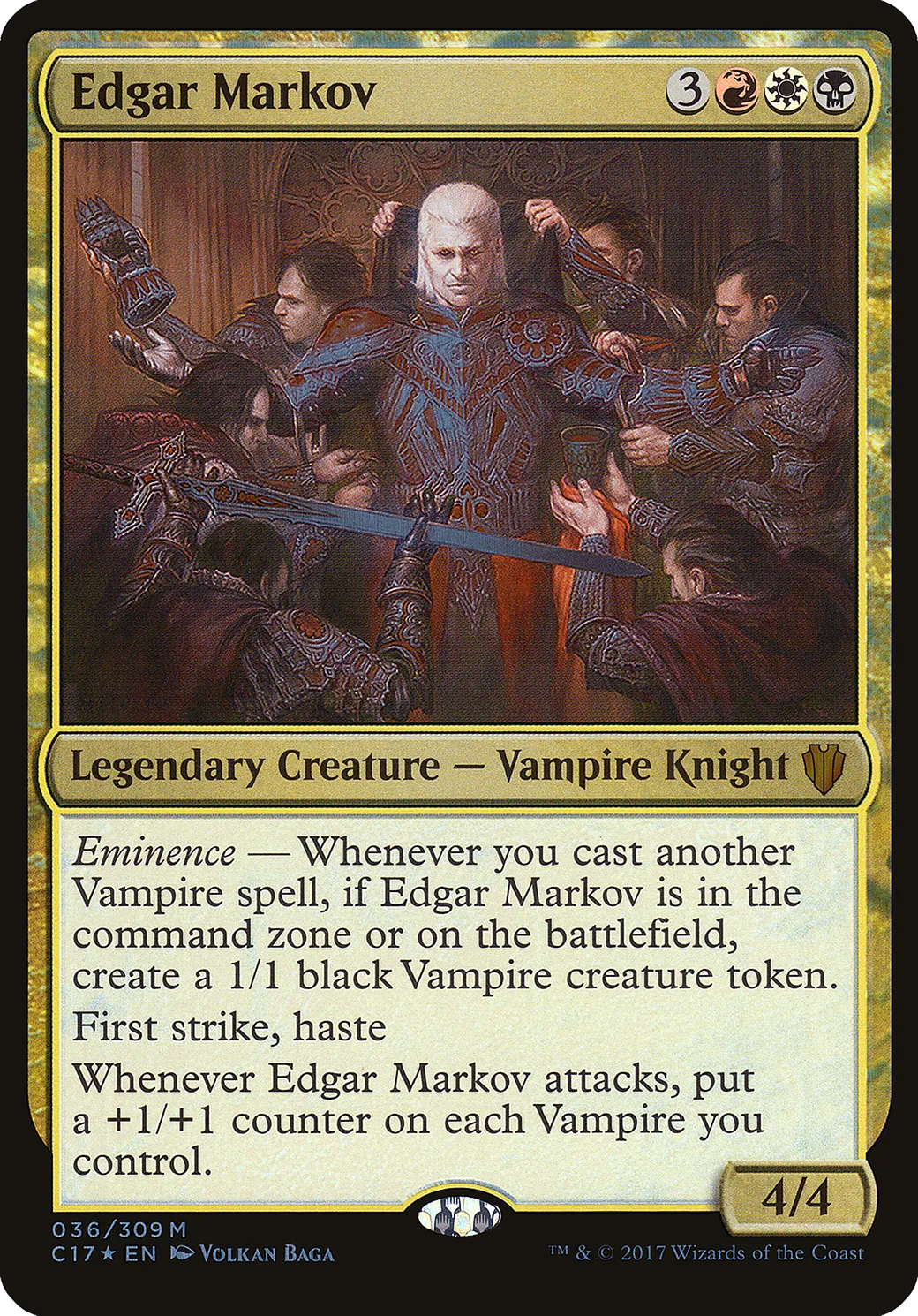 Edgar Markov — Commander 2017 Oversized — Magic: The Gathering