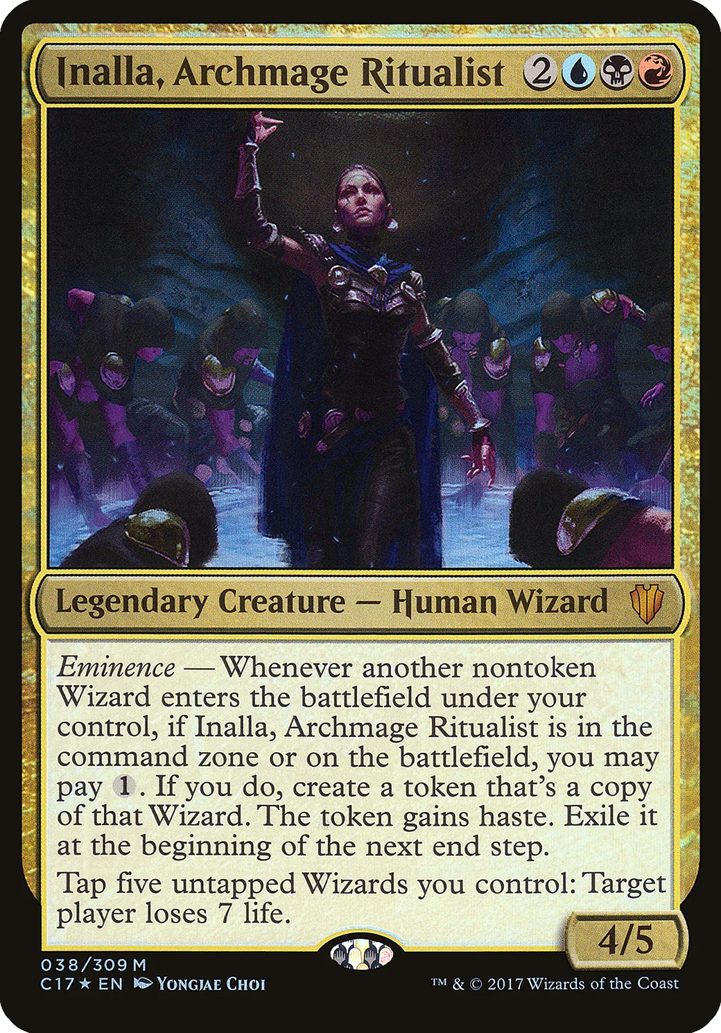 Inalla, Archmage Ritualist — Commander 2017 Oversized — Magic: The Gathering