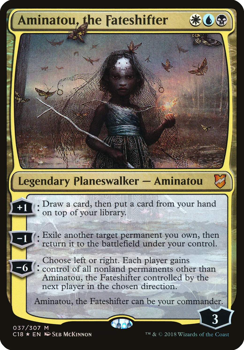 Aminatou, the Fateshifter — Commander 2018 Oversized — Magic: The Gathering