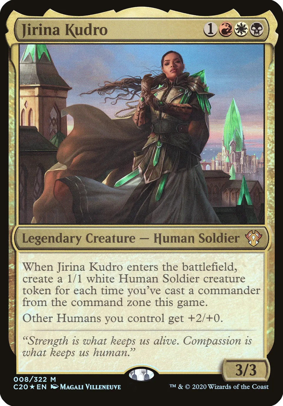 Jirina Koudro from Commander 2020 Oversized - Magic: The Gathering