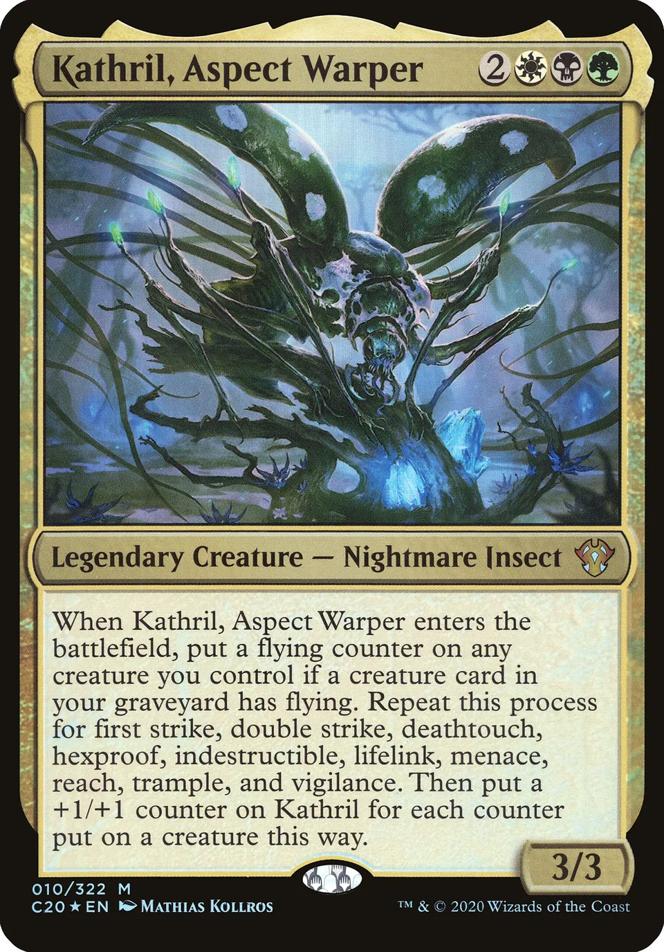 Kathrill, distorseur d'aspect from Commander 2020 Oversized - Magic: The Gathering