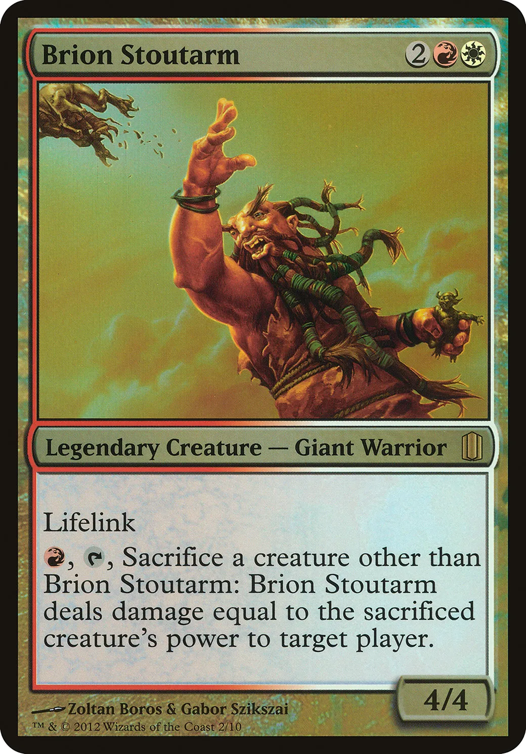 Brion Stoutarm — Commander's Arsenal Oversized — Magic: The Gathering