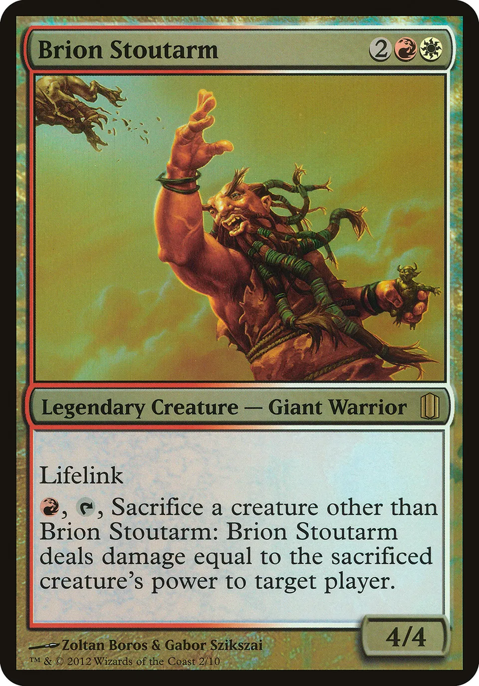 Brion Bonbras from Commander's Arsenal Oversized - Magic: The Gathering