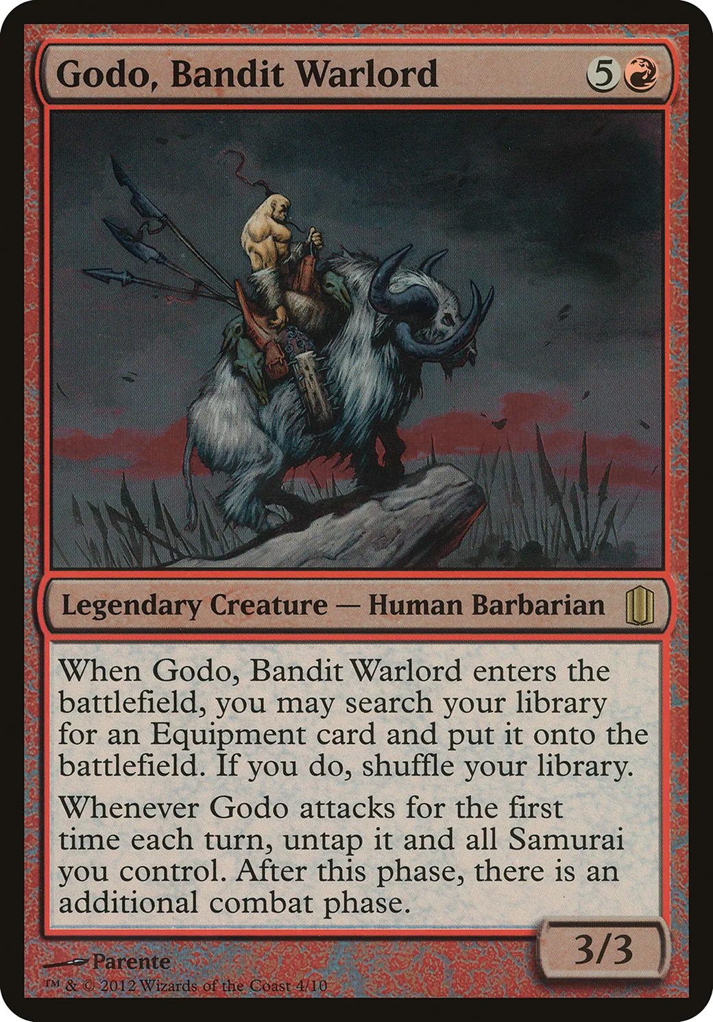 Godo, Bandit Warlord — Commander's Arsenal Oversized — Magic: The Gathering