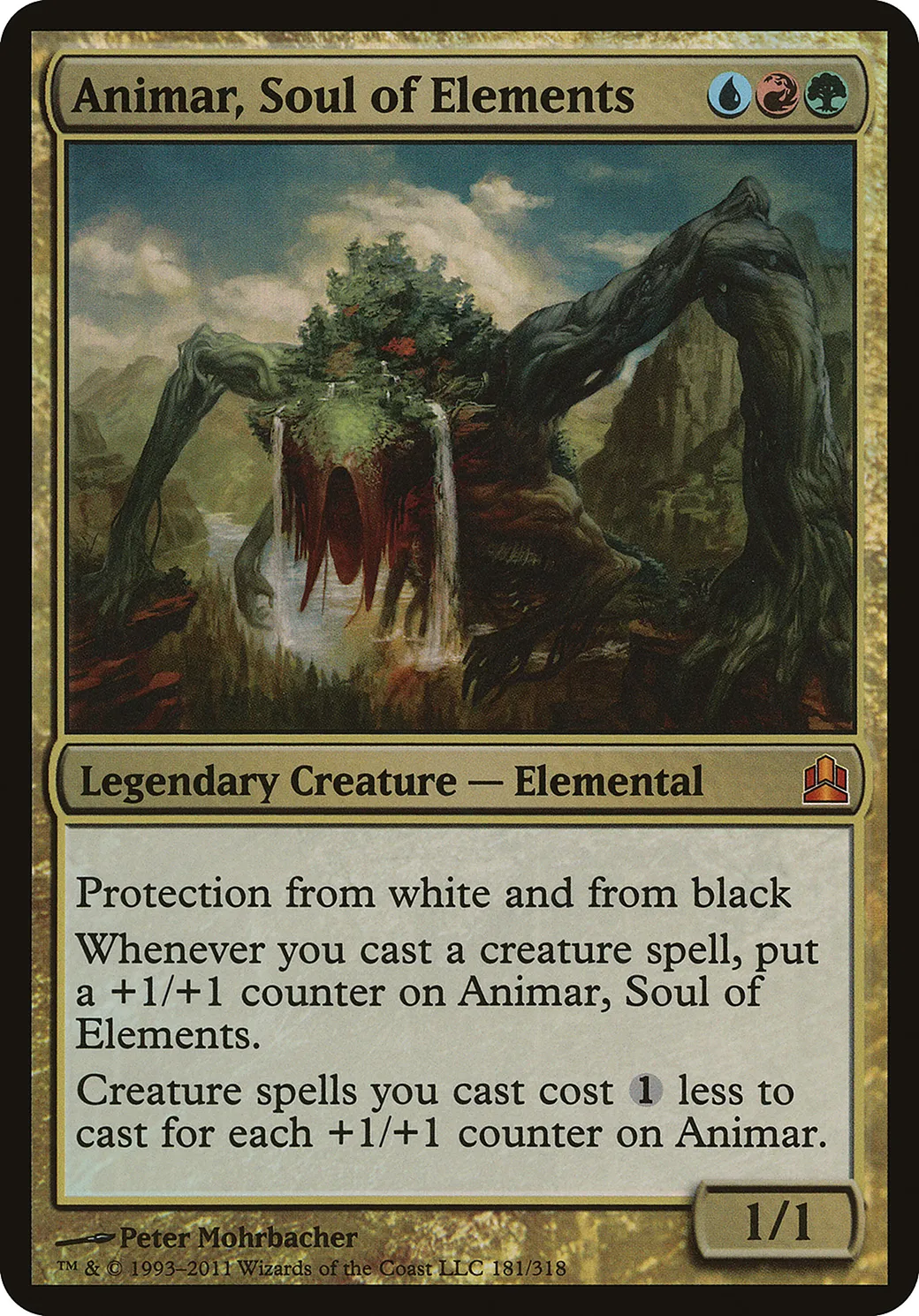 Animar, Soul of Elements — Commander 2011 Oversized — Magic: The Gathering