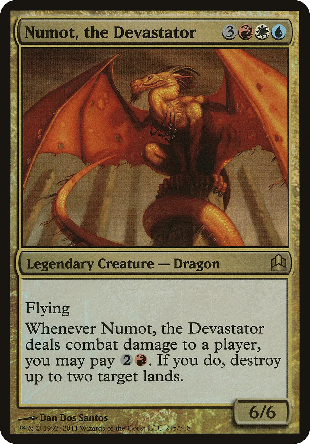 Numot, le dévastateur — Commander 2011 Oversized — Magic: The Gathering