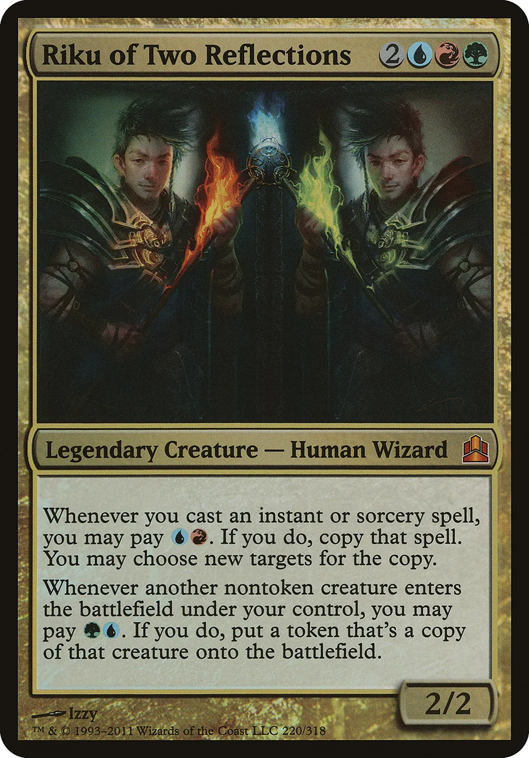 Riku of Two Reflections — Commander 2011 Oversized — Magic: The Gathering